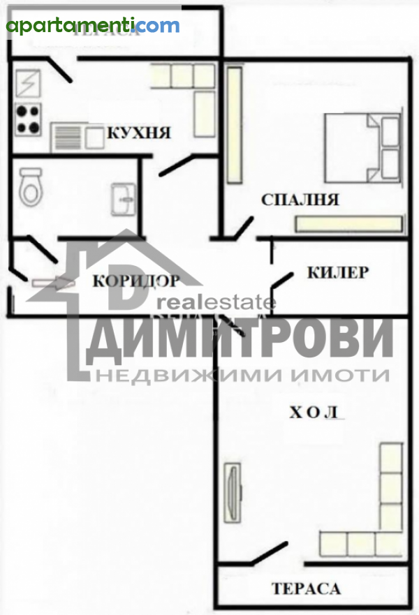 Двустаен апартамент Варна Трошево