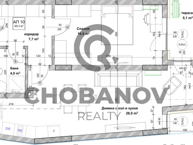 Двустаен апартамент за продажба София Банишора - Photo 3