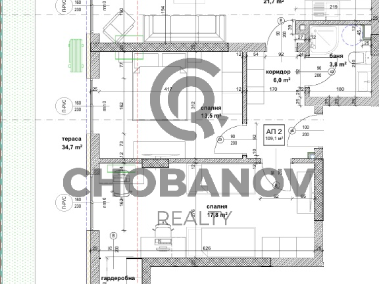 Тристаен апартамент за продажба София Банишора - Photo 3