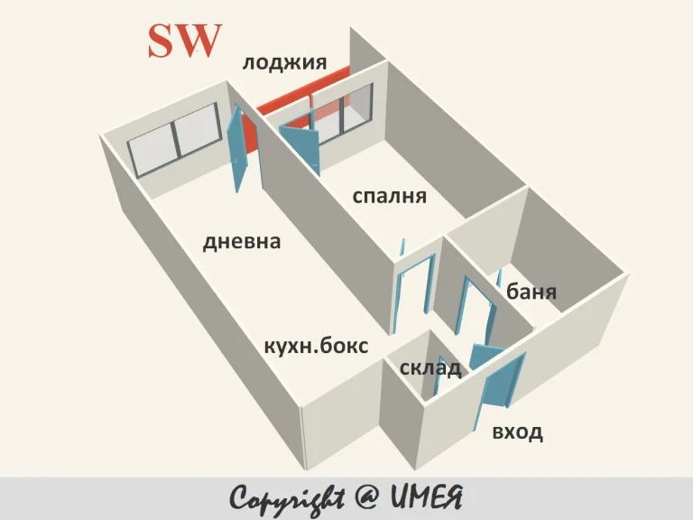 Двустаен апартамент за продажба София Банишора