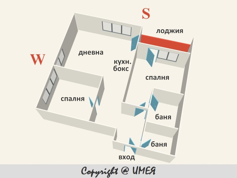 Three Room Apartment for sale Sofia Tsentar - Photo 1