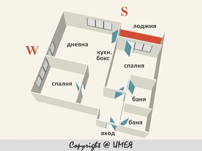 Тристаен апартамент за продажба София Център