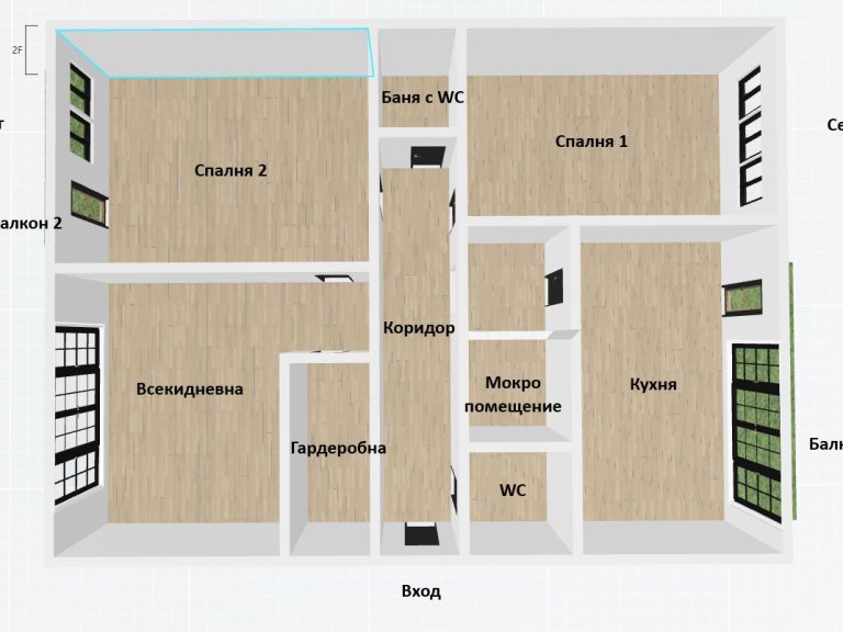 Тристаен апартамент за продажба София Младост 2