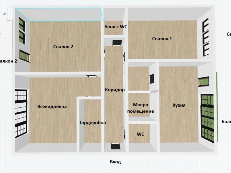Тристаен апартамент за продажба София Младост 2