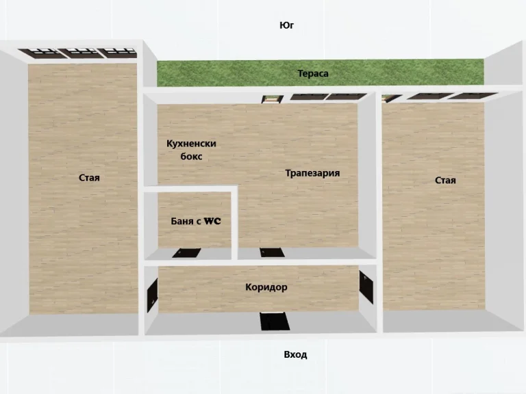 Двустаен апартамент за продажба София Лозенец
