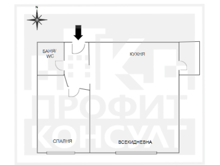 Двустаен апартамент за продажба Велико Търново Център - Photo 8