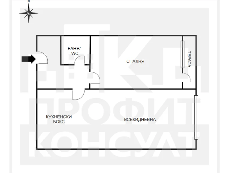 Двустаен апартамент за продажба Велико Търново Център
