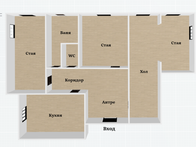 Üç Artı Bir Daire satılık Sofia Tsentar - Photo 3