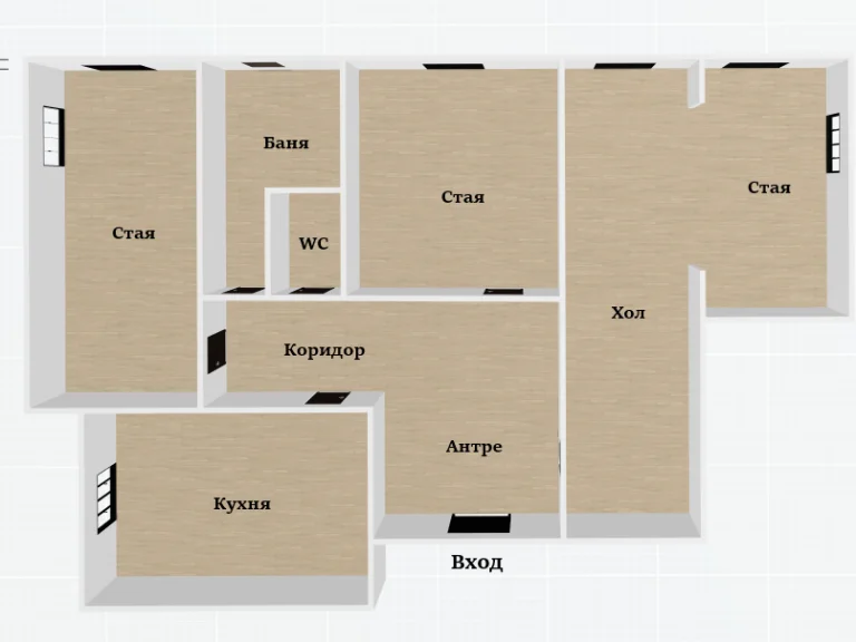 Тристаен апартамент за продажба София Център