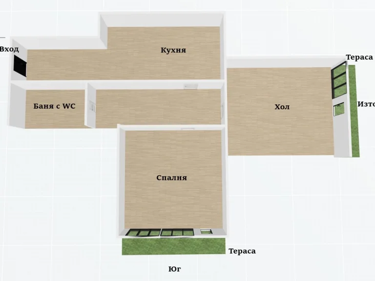 Двустаен апартамент за продажба София Дружба 1