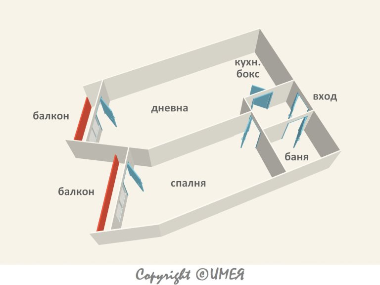 Двустаен апартамент за продажба София Люлин 8