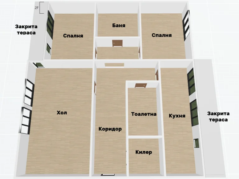 Тристаен апартамент за продажба София Красна Поляна