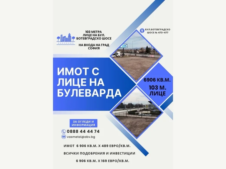 Земя за продажба София Враждебна