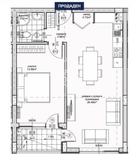 Двустаен апартамент за продажба Варна Възраждане 1
